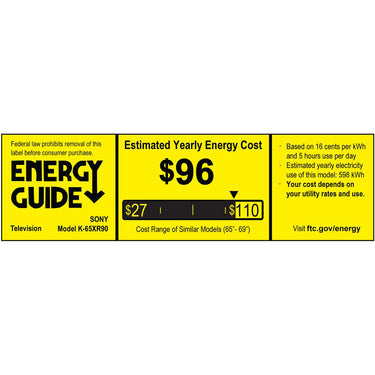 Sony BRAVIA 9 K65XR90 65 inch 4K HDR Smart QLED Mini-LED TV (2024)