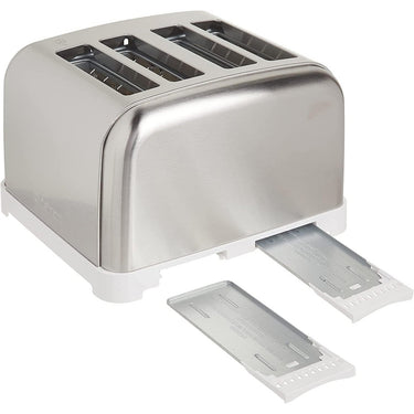 Cuisinart CPT-180W 4-Slice Metal Toaster, White/Stainless Steel, Factory Refurbished