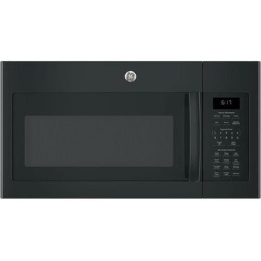 GE 1.7 Cu. Ft. Over-the-Range Microwave Oven Black + Oven Mitt & 3 Year Warranty