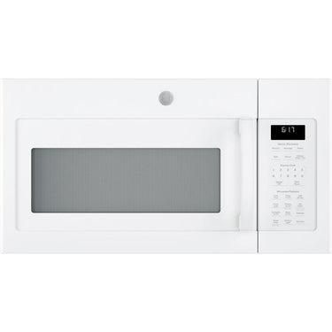 GE 1.7 Cu. Ft. Over-the-Range Sensor Microwave Oven White + Mitt & 3 Yr Warranty