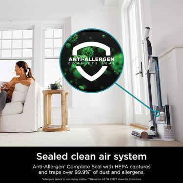 Shark WS642AEQBL WANDVAC, Ultra-Lightweight Cordless Vacuum - (Refurbished) White/Blue