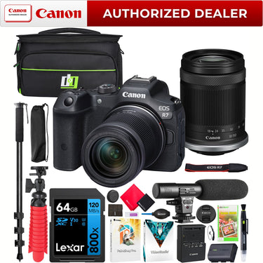 Canon EOS R7 Mirrorless Camera with RF-S 18-150mm F3.5-6.3 IS STM Lens Kit Pro Bundle