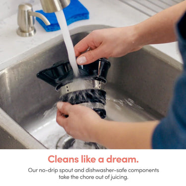 NutriBullet Slow Masticating Juicer Machine 150 Watts, Charcoal Black - Refurbished