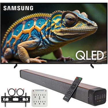 Samsung QN43Q60D 43 Inch QLED 4K Smart TV (2024) + Premium Soundbar + Mount Kit