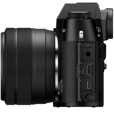 Fujifilm X-T50 Mirrorless Digital Camera (Black) with XC15-45mmF3.5-5.6 OIS PZ Lens Kit