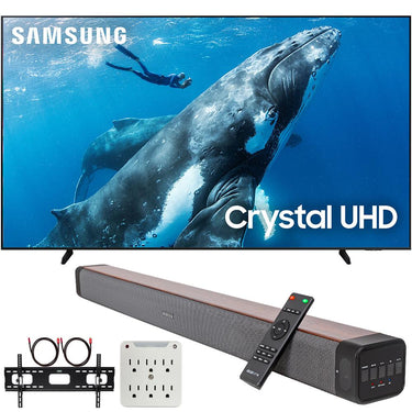 Samsung 98" DU9000 Crystal UHD LED 4K TV (2024) + Premium Soundbar + Mount Kit