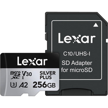 Lexar 256GB Professional Silver Plus microSDXC Card, 205MB/s Read, 150MB/s Write