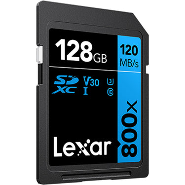 Lexar High-Performance 800x PRO BLUE Series 128GB SDHC Memory Card