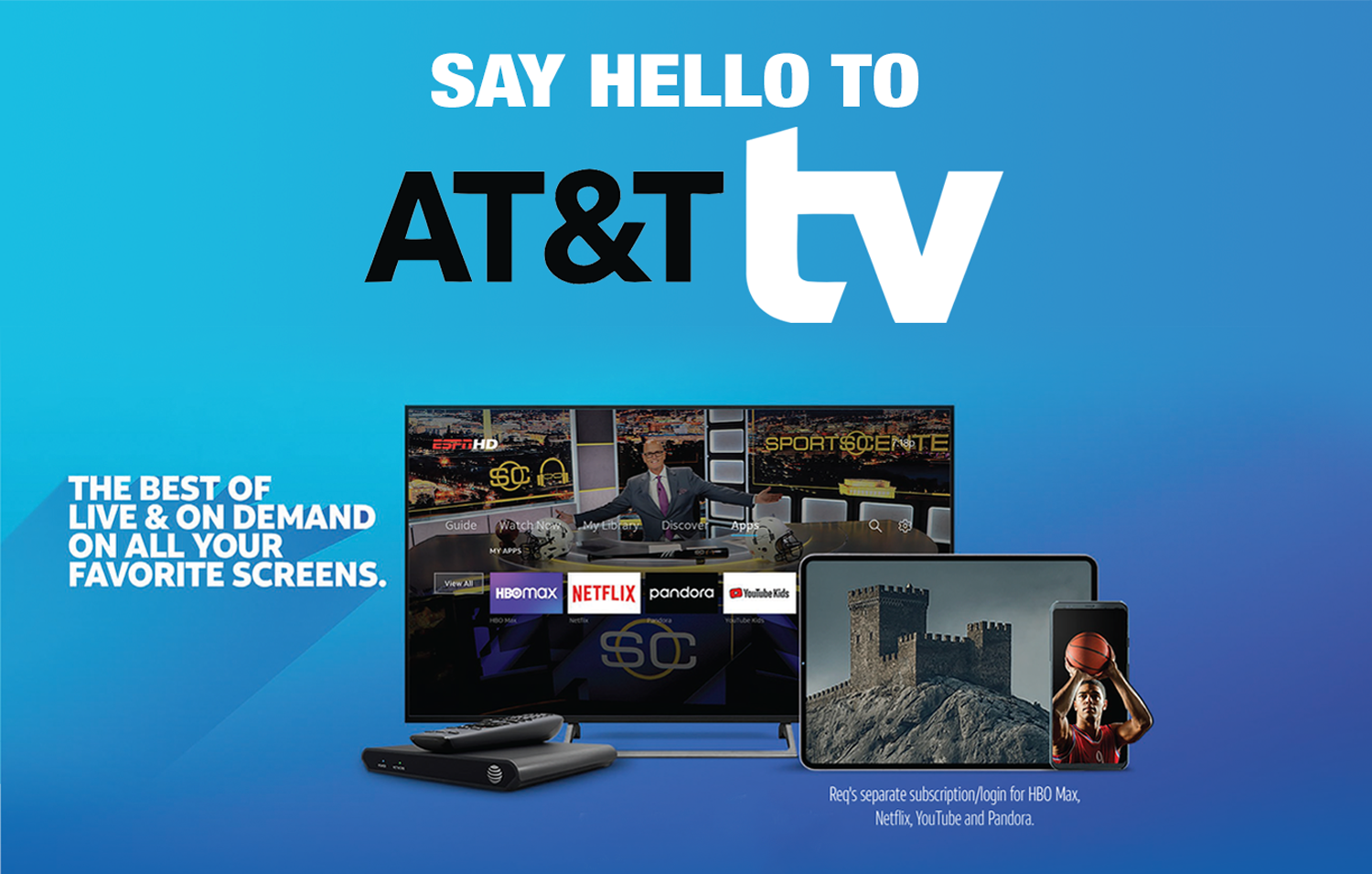 At&t free 2025 tv app