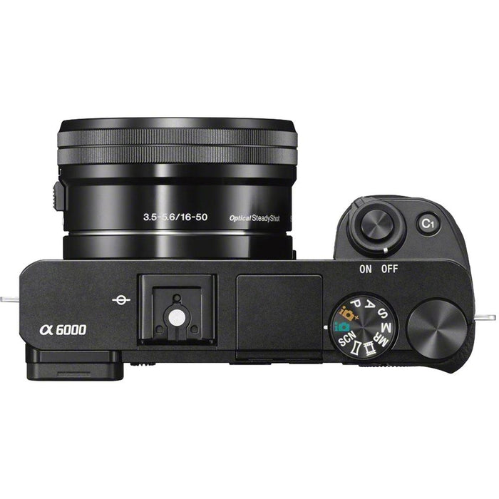 Sony Alpha a6000 Mirrorless Camera w/ 16-50mm & 55-210mm Power Zoom Lenses (Black)