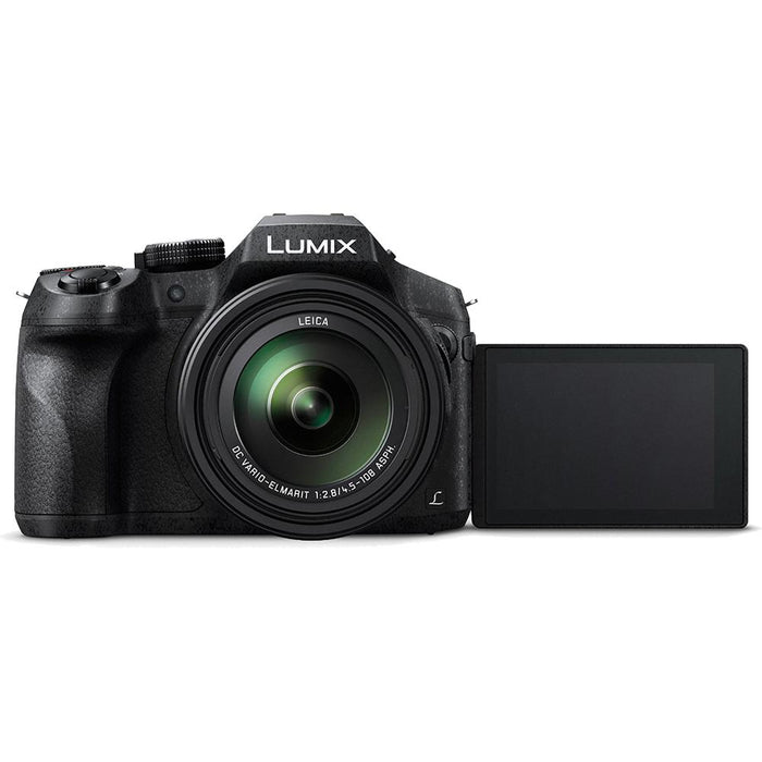 Panasonic DMCFZ300K LUMIX FZ300 4K 24X F2.8 Long Zoom Digital Camera Black Ultimate Bundle