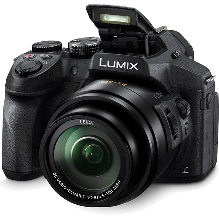 Panasonic DMCFZ300K LUMIX FZ300 4K 24X F2.8 Long Zoom Digital Camera Black Ultimate Bundle