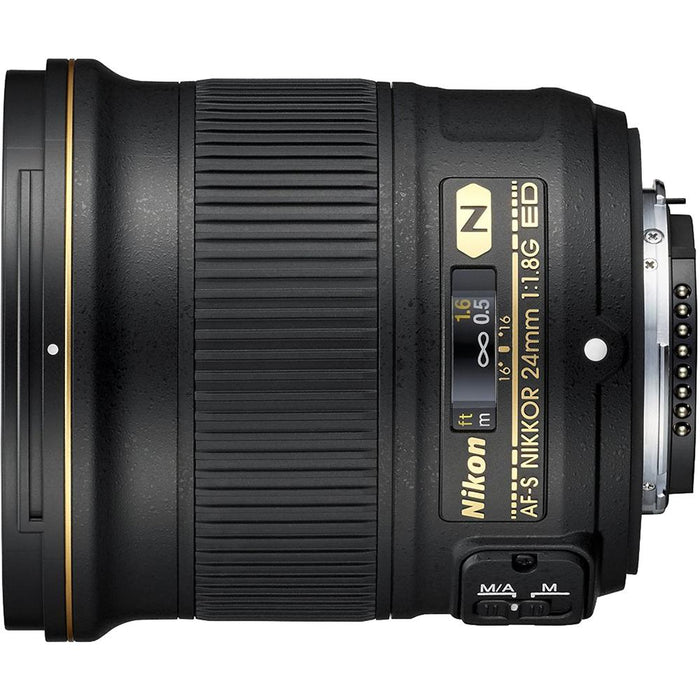 Nikon AF-S FX Full Frame NIKKOR 24mm f/1.8G ED Fixed Lens with Auto Focus