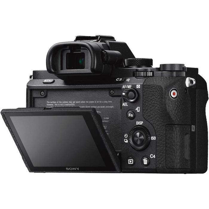 Sony Alpha 7II Mirrorless Interchangeable Lens Camera Body 35mm Prime Lens Bundle