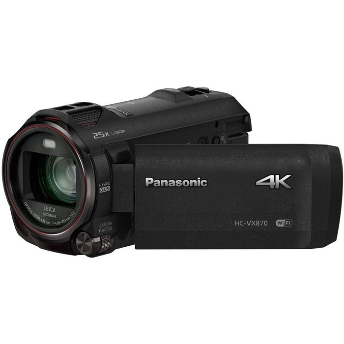 Panasonic HC-VX870K 4K Ultra HD Camcorder 32GB Bundle