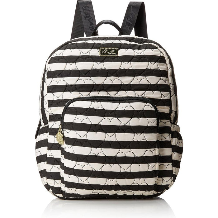 Betsey Johnson Luv Betsey Grand Quilted Compact Backpack - Stripes