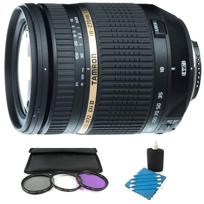 Tamron 18-270mm f/3.5-6.3 DI II VC  LD for Nikon w/ Deluxe Filter Kit and Cleaning kit