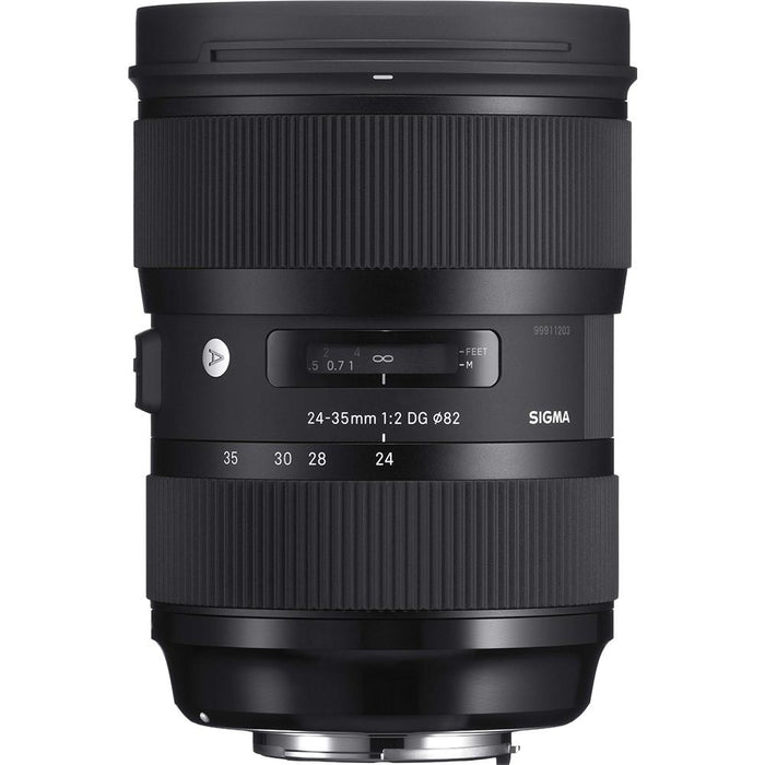 Sigma 24-35mm F2 DG HSM Standard-Zoom Lens for Canon 64GB Bundle