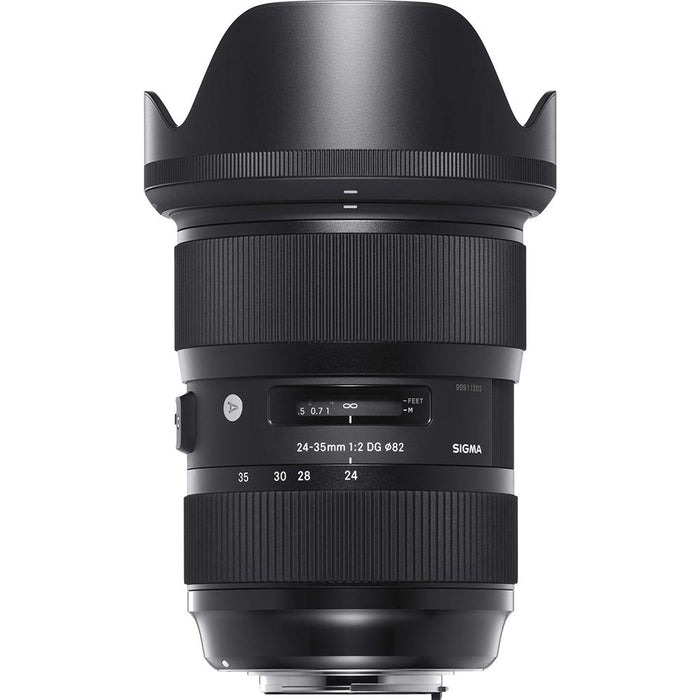 Sigma 24-35mm F2 DG HSM Standard-Zoom Lens for Canon 64GB Bundle