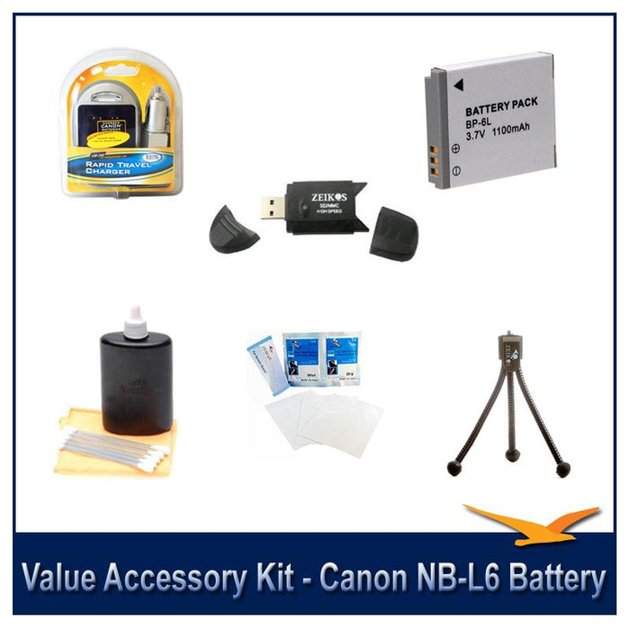 Special Value Accessory Kit For The Canon SX500,SX510,D30,SX700, S95 & SX280