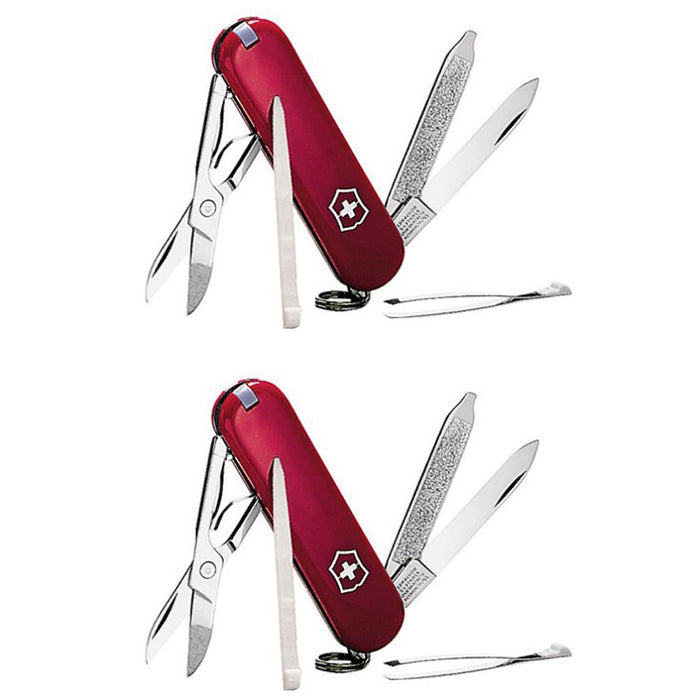 Victorinox Swiss Army 2-Pack Classic SD Pocket Knife (Red)