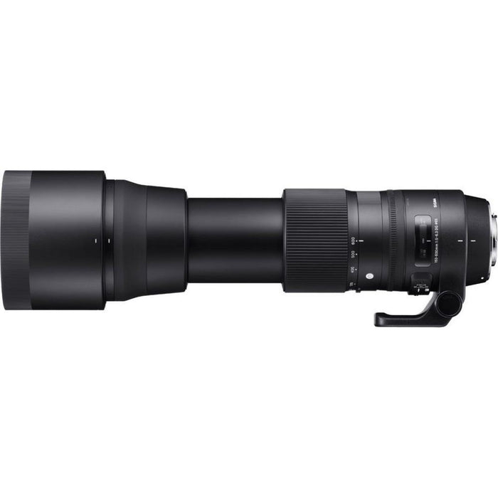 Sigma 150-600mm F5-6.3 DG OS HSM Zoom Lens (Contemporary)for Sigma DSLR Cameras Bundle