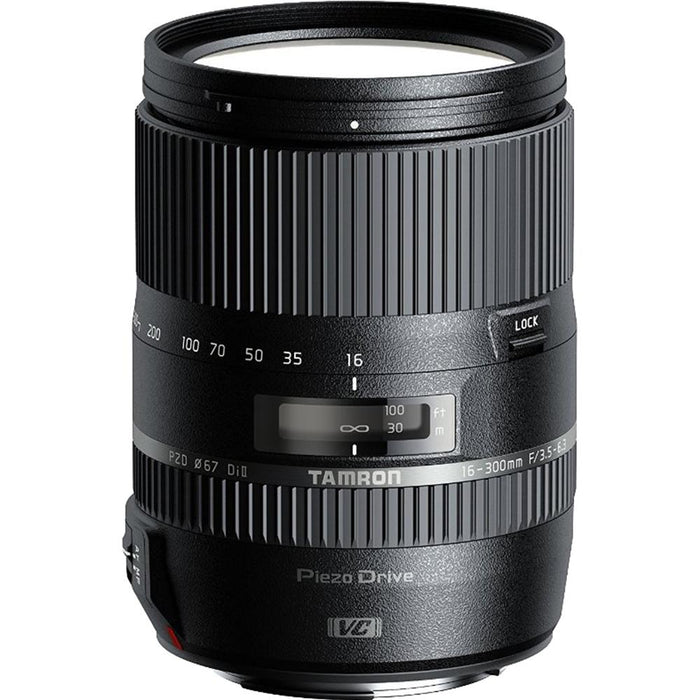 Tamron 16-300mm f/3.5-6.3 Di II VC PZD MACRO Lens Pro Kit for Nikon Cameras