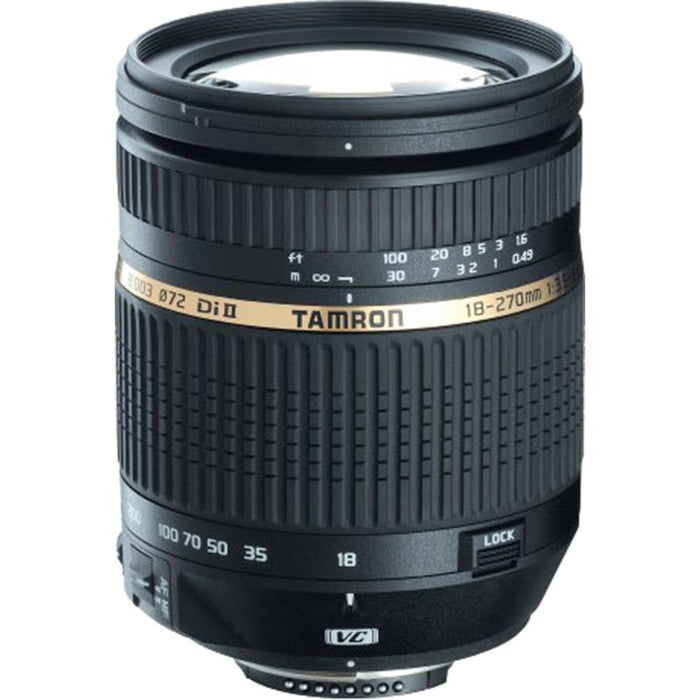Tamron 18-270mm f/3.5-6.3 DI II VC  LD for Nikon w/ Deluxe Filter Kit and Cleaning kit