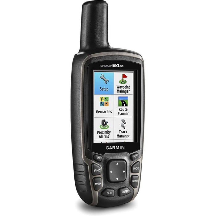 Garmin GPSMAP 64st Worldwide Handheld GPS 1 Yr. BirdsEye US Maps 16GB Accessory Bundle