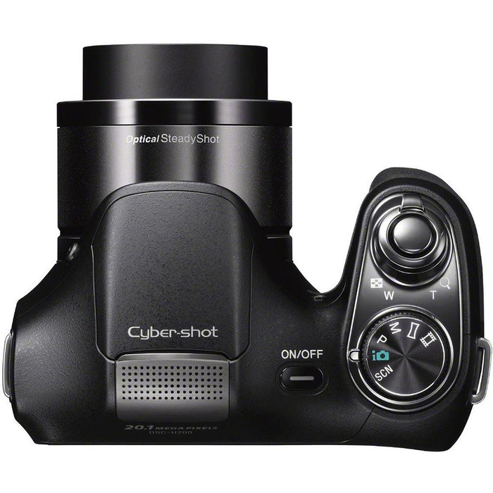 Sony Cyber-shot DSC-H300 Digital Camera Black 16GB Deluxe Accessory Kit