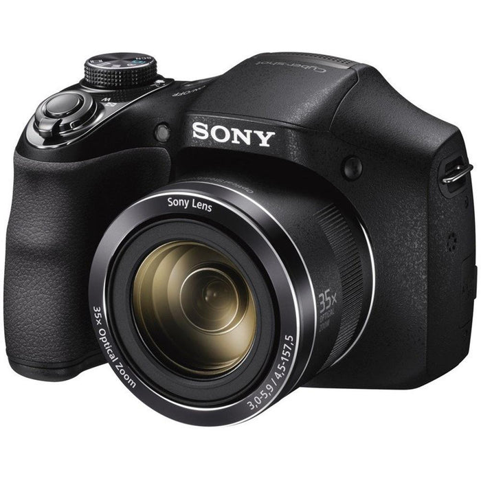 Sony Cyber-shot DSC-H300 Digital Camera Black 32GB Kit