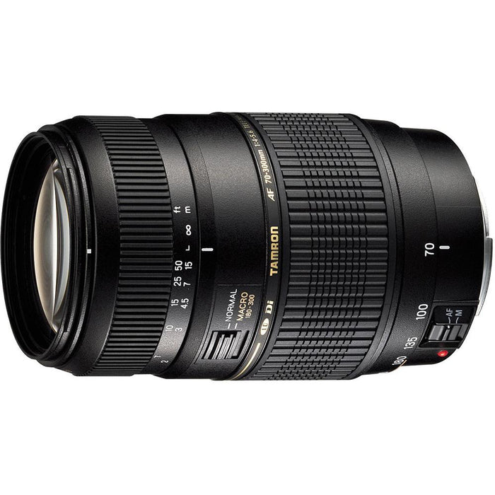 Tamron 70-300mm f/4-5.6 DI LD Macro Lens Pro Kit f/ Nikon AF w/ Built-in Motor