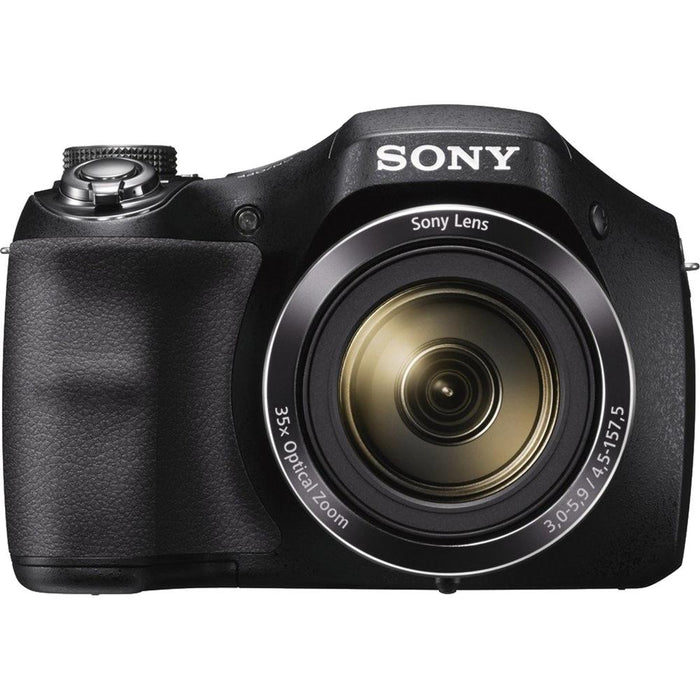 Sony Cyber-shot DSC-H300 Digital Camera Black 16GB Kit