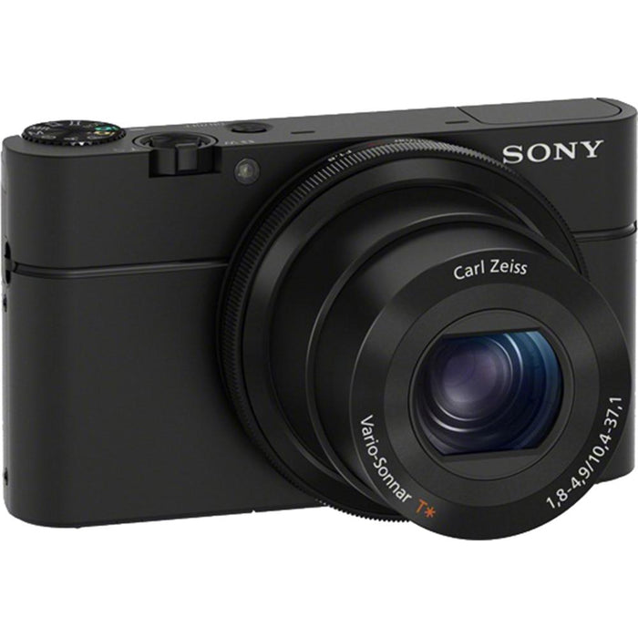 Sony Cyber-shot DSC-RX100 Full HD Zeiss 3.6x Zoom Lens Digital Camera Utility Bundle