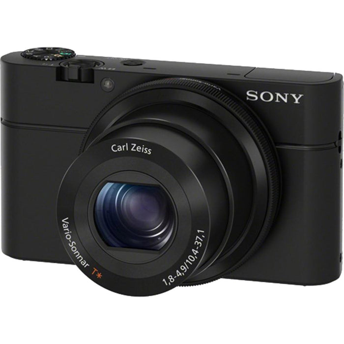 Sony Cyber-shot DSC-RX100 Full HD Zeiss 3.6x Zoom Lens Digital Camera Utility Bundle