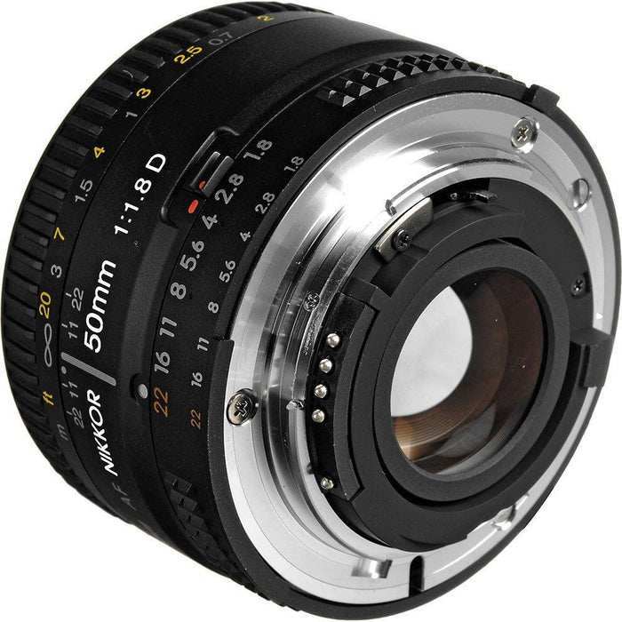 Nikon 50mm F/1.8 D AF FS-52 Lens w/ Filter, Lens Hood & Cleaning kit