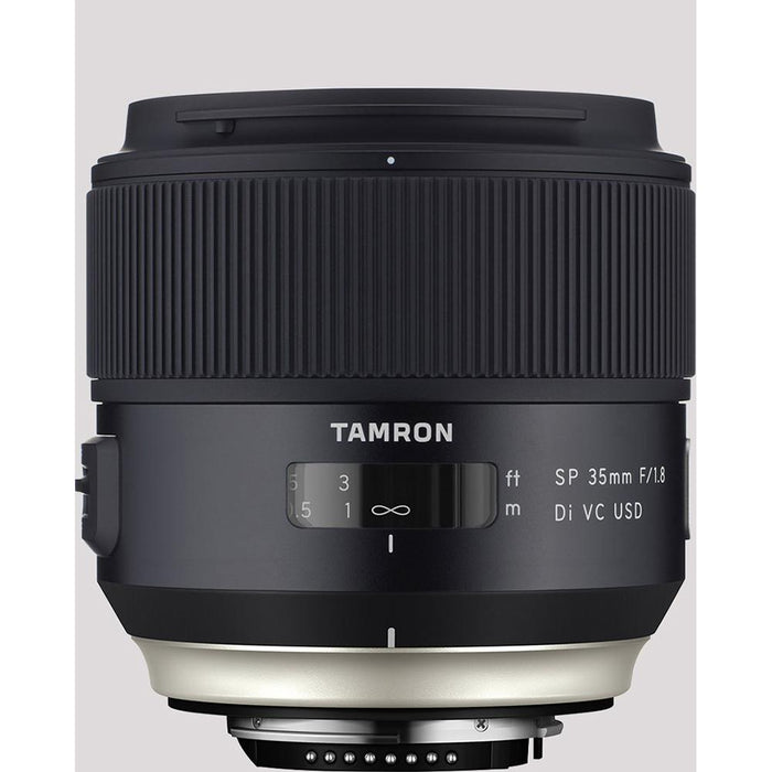 Tamron SP 35mm f/1.8 Di VC USD Lens for Canon EOS Mount 64GB SDXC Card Bundle