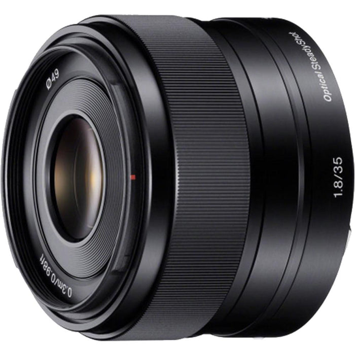 Sony SEL35F18 - 35mm f/1.8 Prime Fixed E-Mount Lens Essentials Bundle