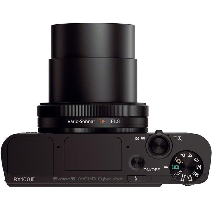 Sony Cyber-shot DSC-RX100 III 20.2 MP Digital Camera + Accessories + Case Kit (Black)