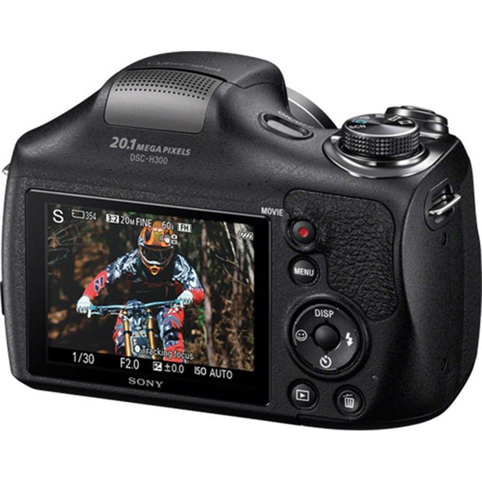 Sony Cyber-shot DSC-H300 Digital Camera Black 16GB Kit