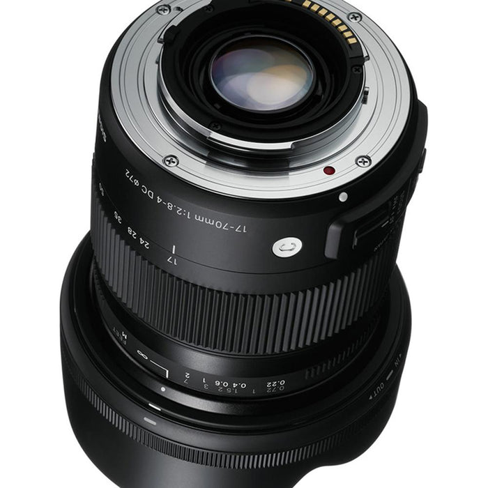 Sigma 17-70mm F2.8-4 DC Macro OS HSM Lens for Nikon Deluxe Filter Kit Bundle
