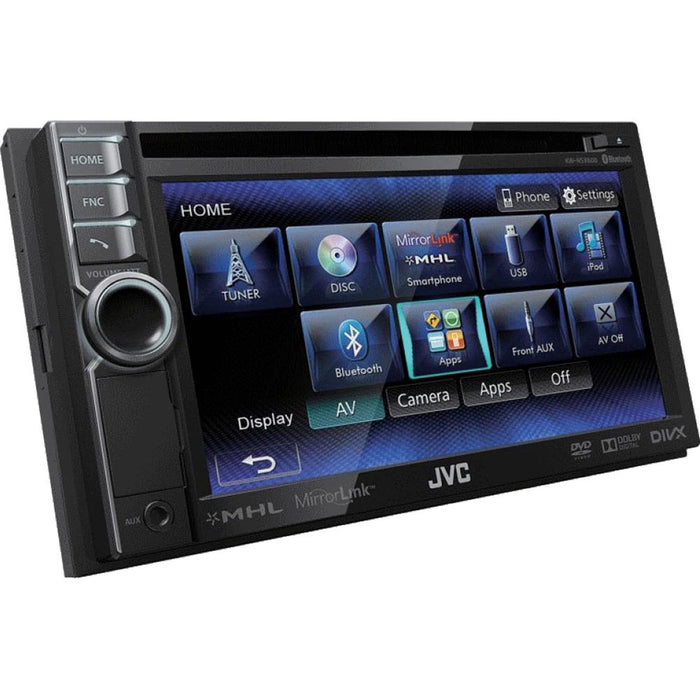 JVC Bluetooth Enabled In-Dash Double DIN Audio Video Reciever Touch - OPEN BOX