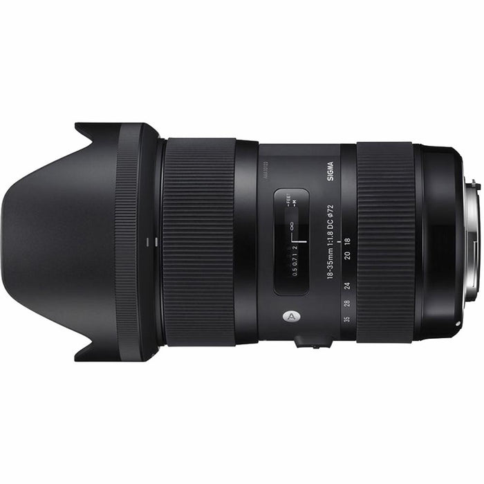 Sigma AF 18-35MM F/1.8 DC HSM Lens Kit for Nikon w/ Tripod, Bag, Filter Kit and Accy's