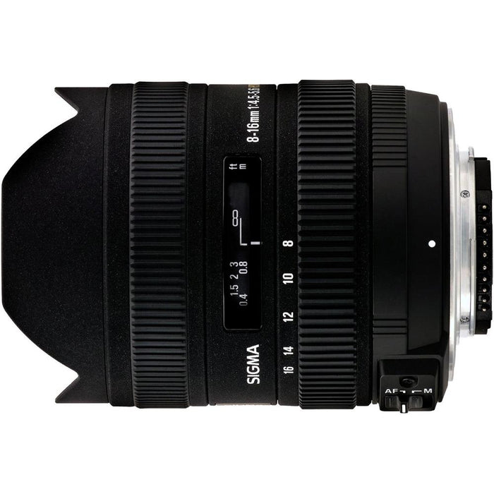 Sigma 8-16mm f/4.5-5.6 DC HSM FLD AF Zoom Lens for Canon DSLR Camera Lens Kit Bundle