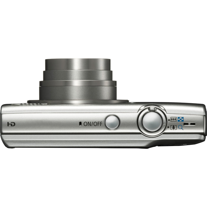 Canon PowerShot ELPH 180 20MP 8x Optical Zoom HD Video Silver Digital Camera