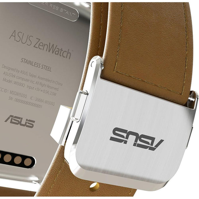 Asus ZenWatch Android Wear Waterproof Smartwatch Leather Brown