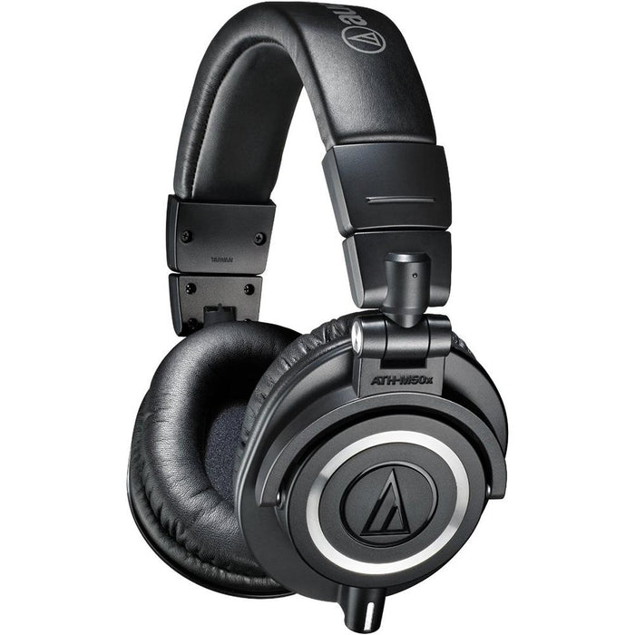 Audio-Technica ATH-M50X Professional Studio Headphones w FiiO A1 Amplifier & $30 Visa Gift Card