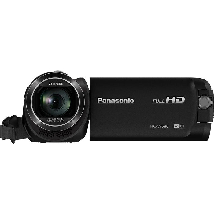 Panasonic HC-W580K Full HD Camcorder with Wi-Fi, Built-in Multi Scene Twin Camera - Black