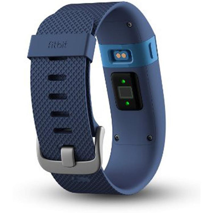 Fitbit Charge HR Wireless Activity Wristband, Blue, Large