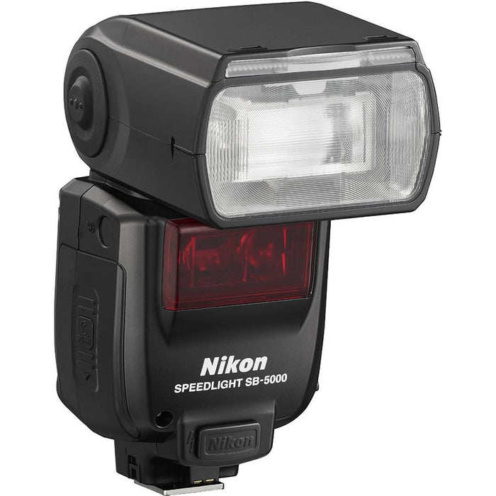 Nikon SB-5000 AF Speedlight Flashes, Case, and Card Bundle